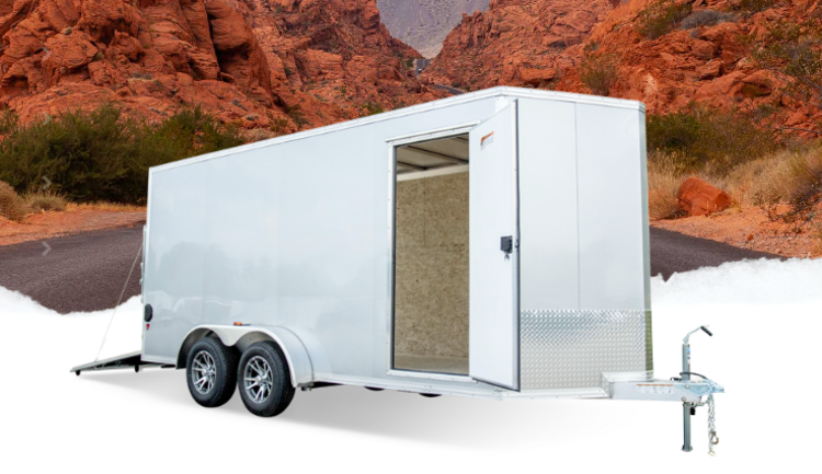 2023 ALCOM XPRESS 7X18 IF CARGO TRAILER - White